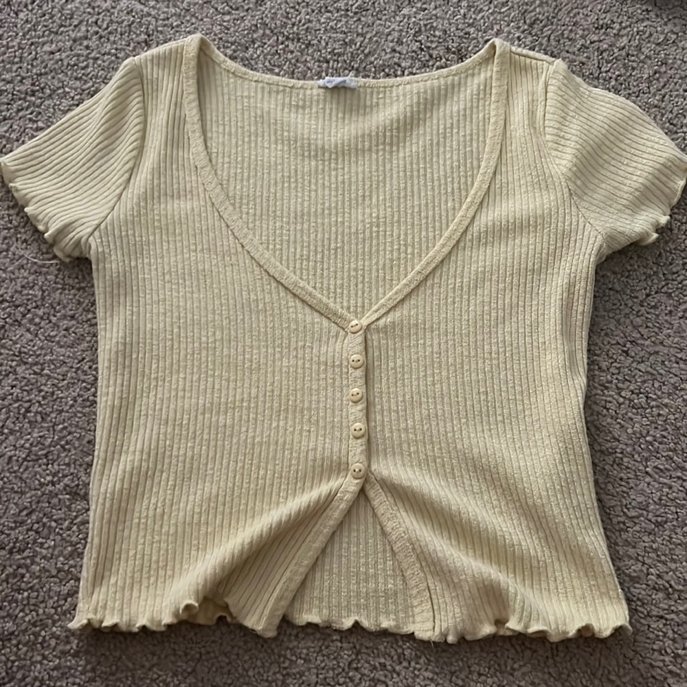 Yellow Garage Crop Top